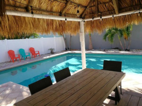 Escape the cold in this huge heated pool